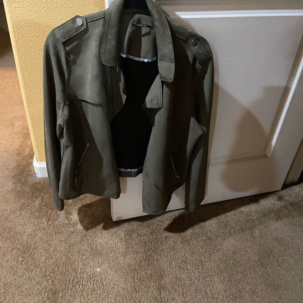 Tahari Dark Green Military Jacket